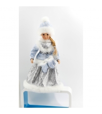 Новогодняя игрушка снегурочка звук движение 40 см Северное сияние IT101375...