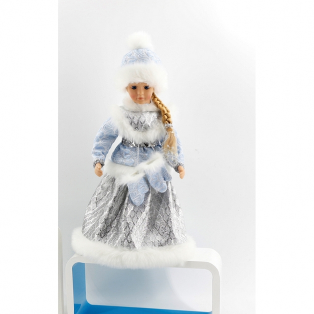 Новогодняя игрушка снегурочка звук движение 40 см Северное сияние IT101375