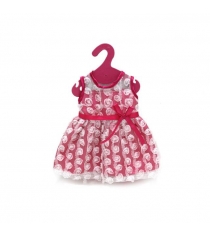 Одежда для кукол платье с гипюром розовое Shantou Gepai GCM18-9