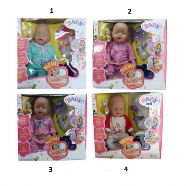 Интерактивный пупс baby doll с аксессуарами Shantou Gepai 1607O248