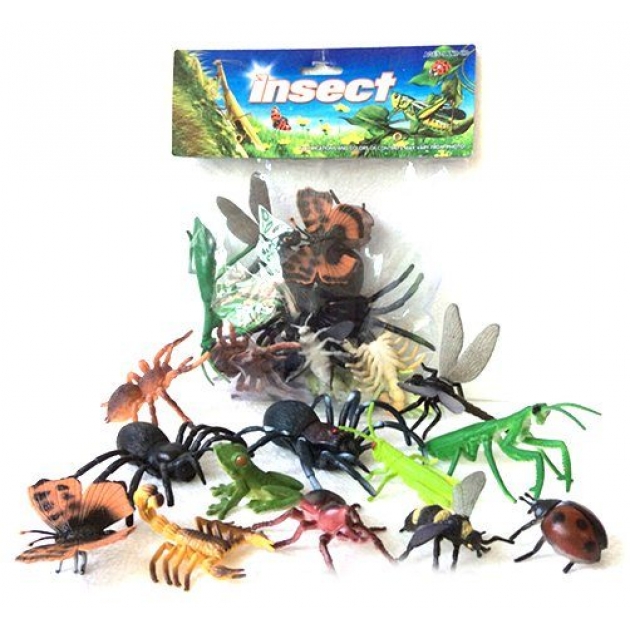 Набор насекомых 8 14 см 12 шт Shantou Gepai 2C282