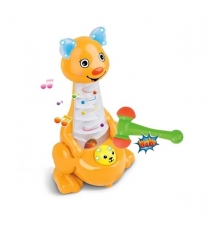 Интерактивная игрушка кенгуру с молоточком звук свет Shantou Gepai BB130