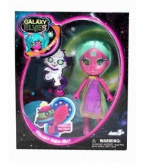 Кукла буни galaxy elves с питомцем с зелеными волосами Shiner Toys 65101/фиолетовая