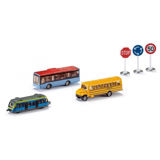 Детский игровой набор Siku Транспорт и дорожные знаки 6 шт 6303