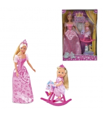 Куклы из набора принцессы штеффи и еви со зверушками 29 и 12 см Simba 5733223...