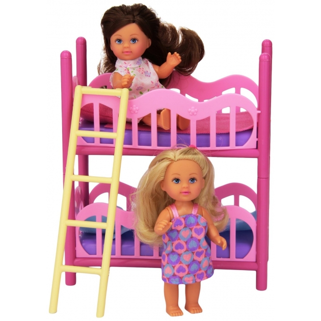 Игровой набор с куклами еви двухэтажная кроватка Simba 5733847