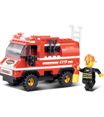 Конструктор пожарные спасатели маленькая машинка 133 Sluban M38-B0276