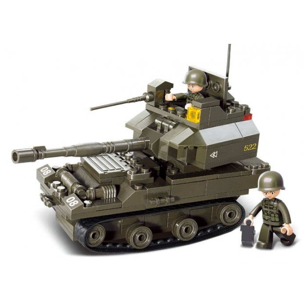 Конструктор армия танк 178 деталей Sluban Г35965
