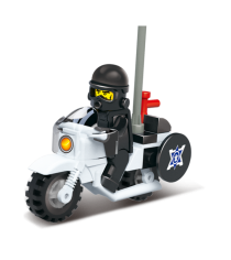 Конструктор военная полиция мотоцикл с фигуркой 24 Sluban M38-B0325...
