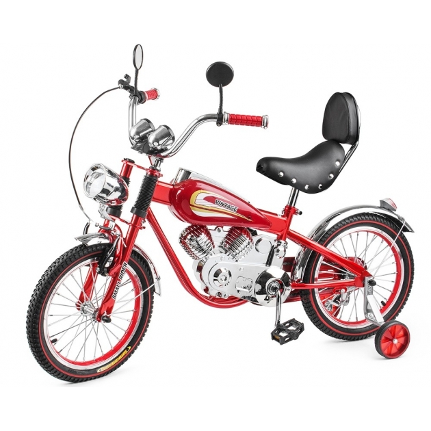 Детский велосипед мотоцикл Small rider motobike vintage красный