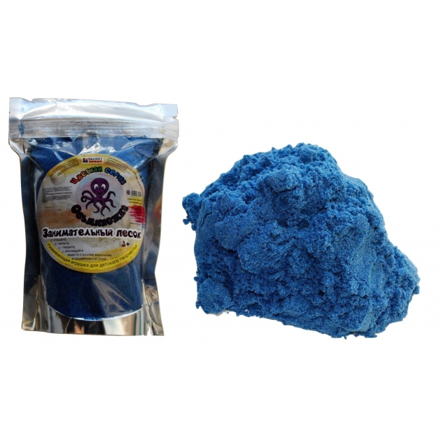 Занимательный песок осьминожка синий 0 3 кг Smart Group 0660/ЗП