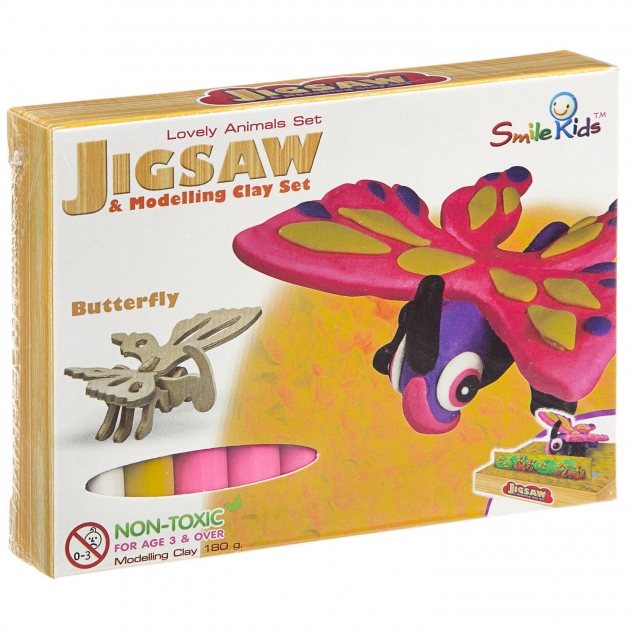 Создай фигурку из пластилина бабочка Smile Kids SK-B180-LA_бабочка