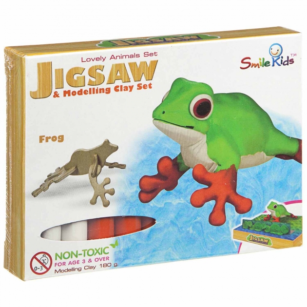 Создай фигурку из пластилина лягушка Smile Kids SK-B180-LA_лягушка