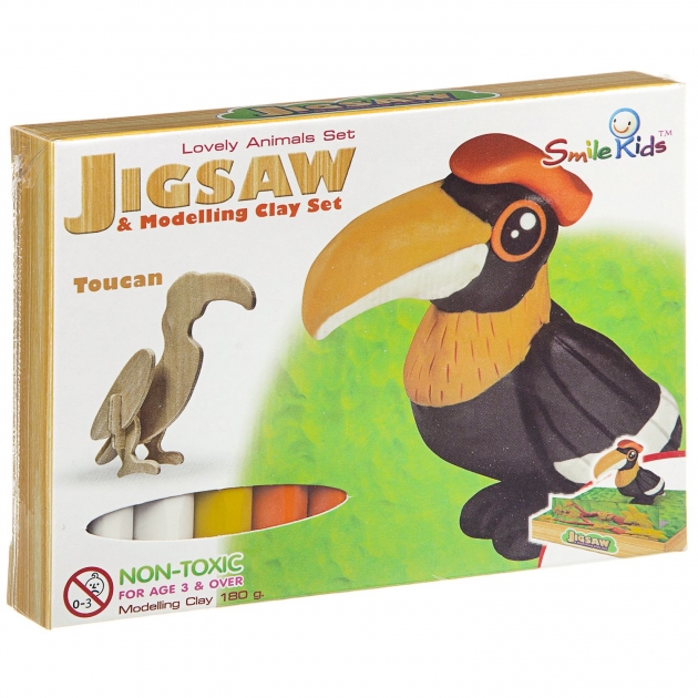 Создай фигурку из пластилина тукан Smile Kids SK-B180-LA_тукан