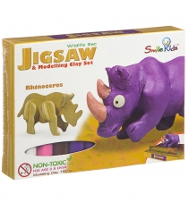 Создай фигурку из пластилина носорог Smile Kids SK-B180-WL_носорог