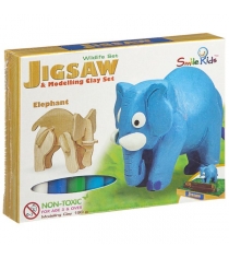 Набор для лепки из мягкого пластилина слон Smile Kids SK-B180-WL_слон