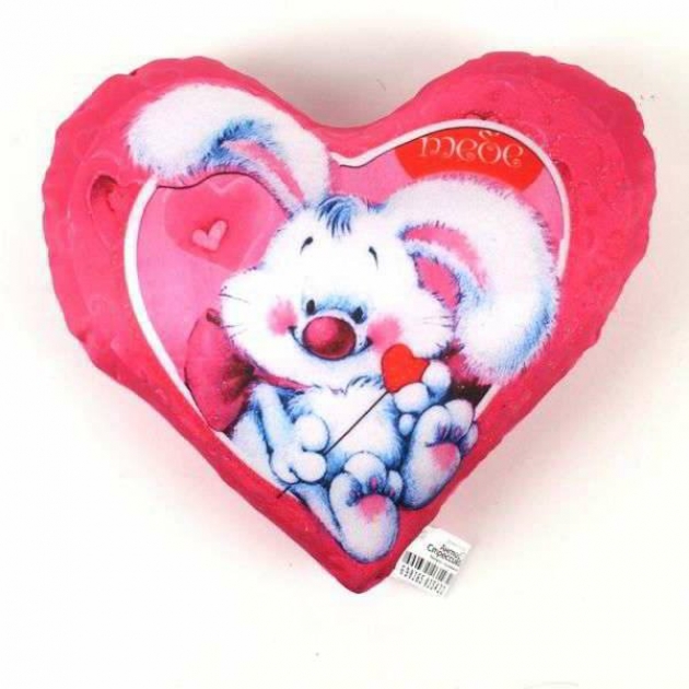 Подушка антистресс в форме сердца валентинка 18 см СмолТойс 2585/РЗ-2
