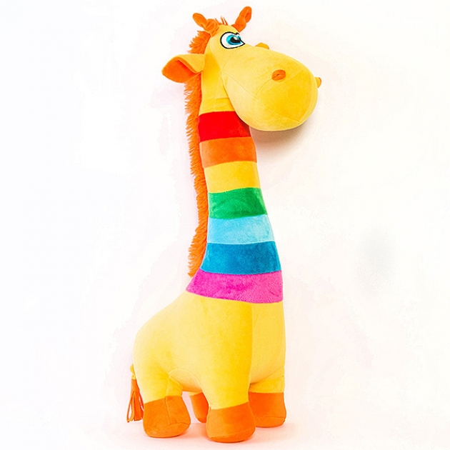 Мягкая игрушка жирафик радуга 45 см СмолТойс Р92578