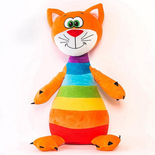 Мягкая игрушка кот радуга 47 см СмолТойс Р93237