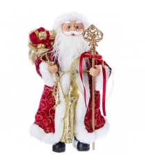 Дед мороз с подарками 30 см красная шуба Snowmen Е96406