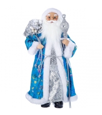 Дед мороз с подарками 46 см голубая шуба Snowmen Е96402