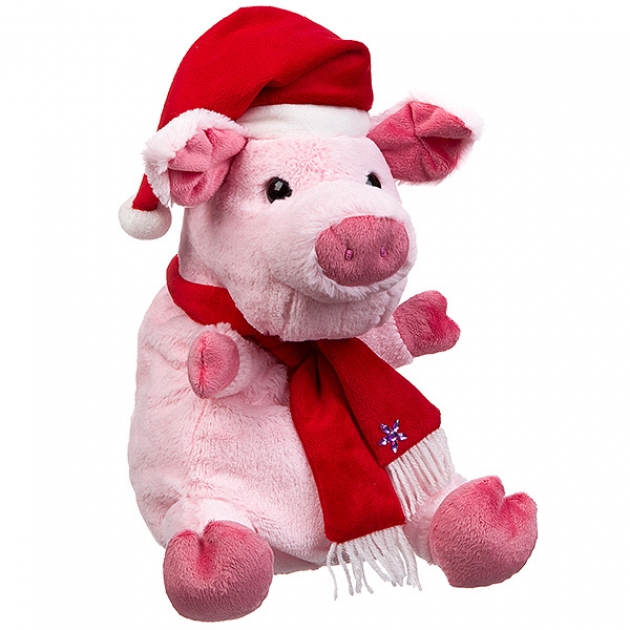 Мягкая игрушка сумочка свинья 27 см Snowmen Е96541          