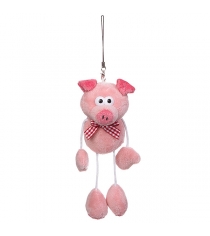 Мягкая игрушка подвеска для телефона свинья 13 5 см Snowmen Е96535