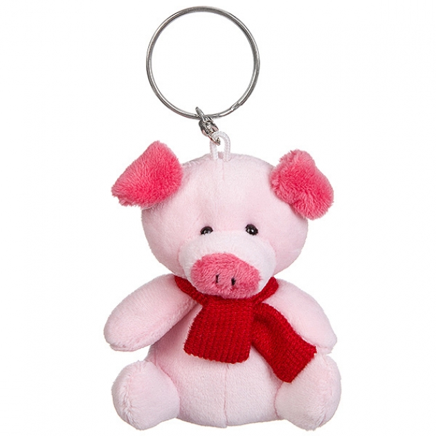 Мягкая игрушка подвеска для ключей свинья 8 5 см Snowmen Е96543          