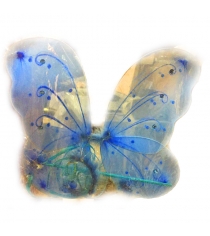 Карнавальный набор бабочка голубой 33 см Snowmen Е91189
