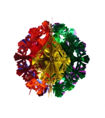 Новогоднее украшение многоцветный шар 29.5 см Snowmen Е50937