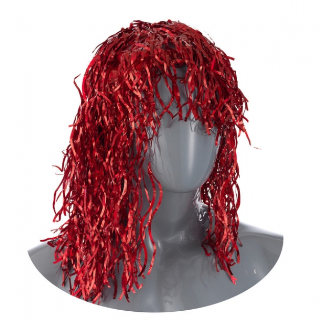 Карнавальный парик волнистая мишура 48 см Snowmen Е60133