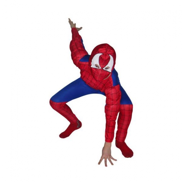 Карнавальный костюм человек паук с мускулатурой 125 140 см Snowmen Е70840-2