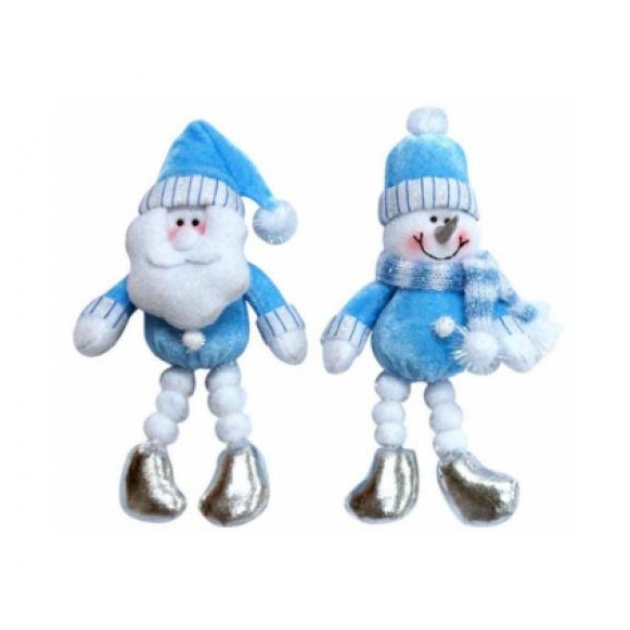 Новогодняя мягкая игрушка с ногами из снежков 18 см Snowmen Е80325