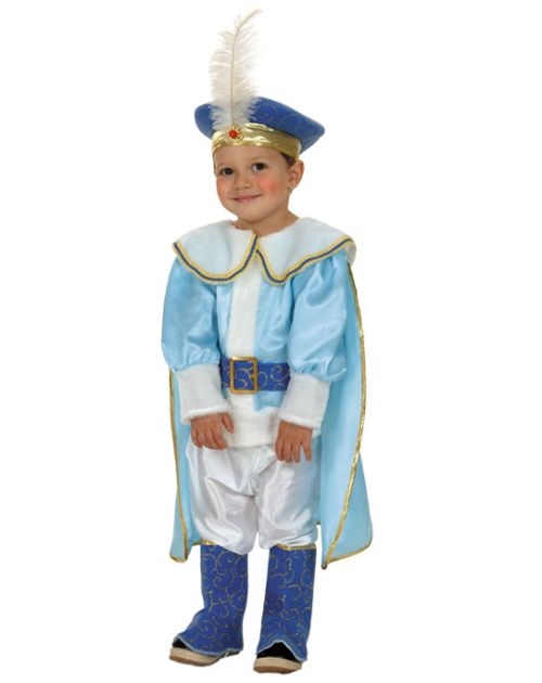 Карнавальный костюм принц в голубом размер 3 4 Snowmen Е80741