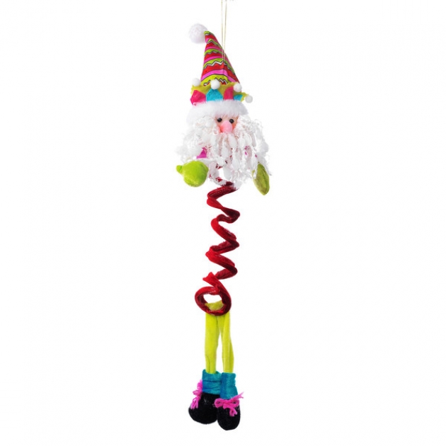 Новогодняя игрушка на пружинке дед мороз Snowmen Е92108