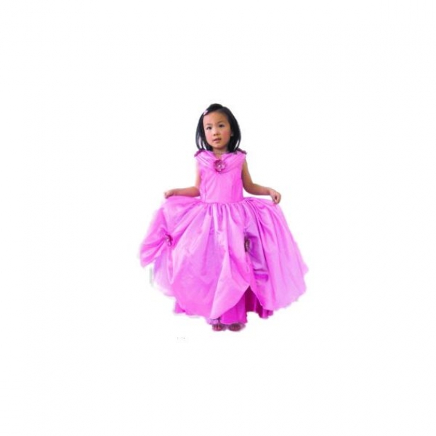 Розовое платье принцессы с цветами 4 6 лет Snowmen Е92172