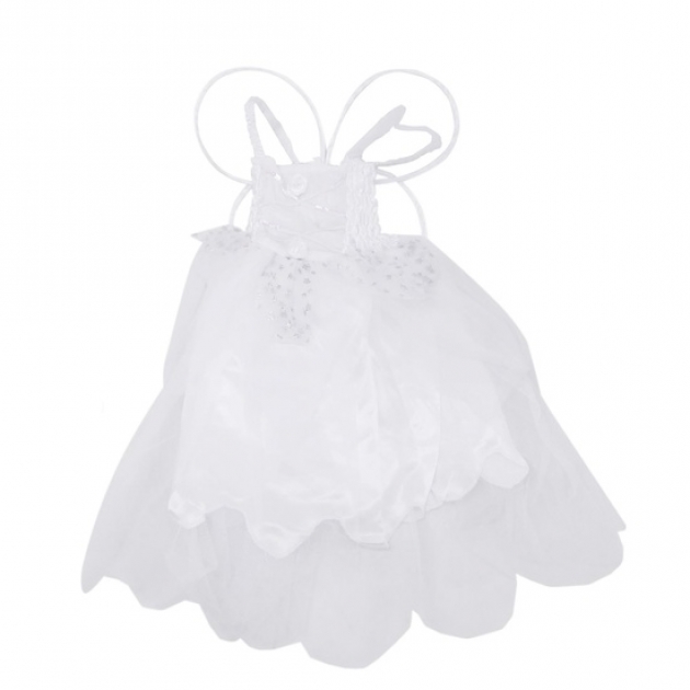 Карнавальный наряд белое платье с крыльями бабочки 7 9 лет Snowmen Е92177-1