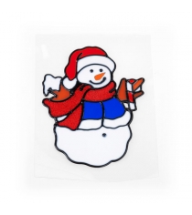 Новогодняя аппликация снеговик 17 см Snowmen Е92281...