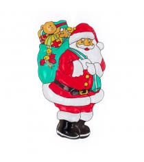 Новогоднее панно дед мороз с мешком подарков 81 см Snowmen Е94333...