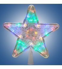 Электрическая led гирлянда звезда наконечник многоцветная 30 лампочек Snowmen Е9...