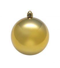 Большая елочная игрушка золотистый блестящий шар 25 см Snowmen ЕК0062...