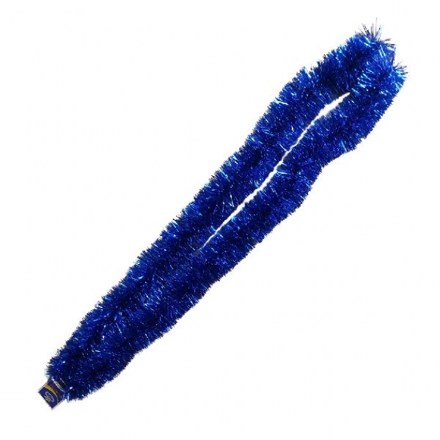 Новогодняя шестислойная мишура синяя 2.7 м Snowmen ЕК0354