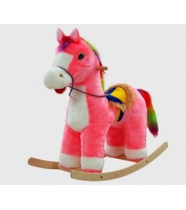 Качалка детская лошадка розовая СПИ Н-004