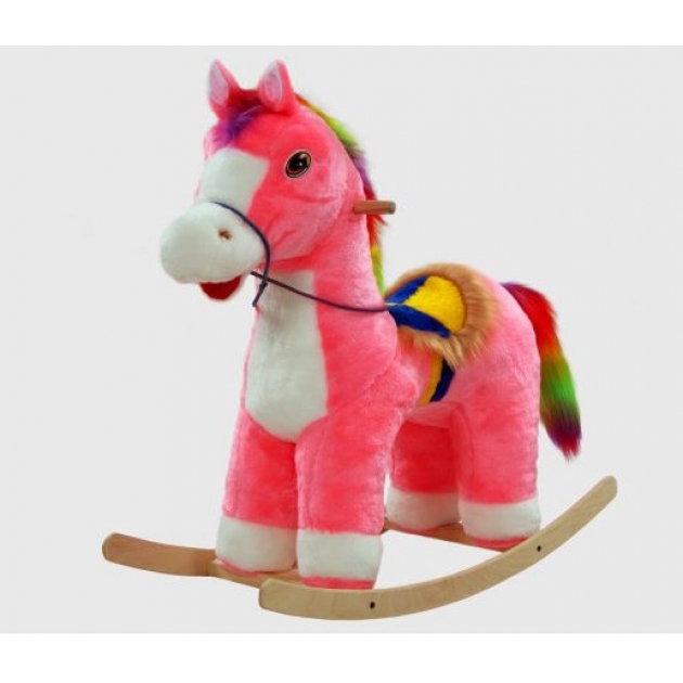 Качалка детская лошадка розовая СПИ Н-004