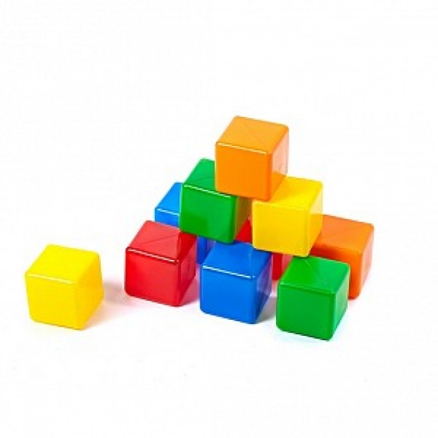 Набор кубиков 2 10 штук Строим вместе счастливое детство 5253