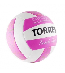 Мяч волейбольный TORRES Beach Sand Pink V30085B