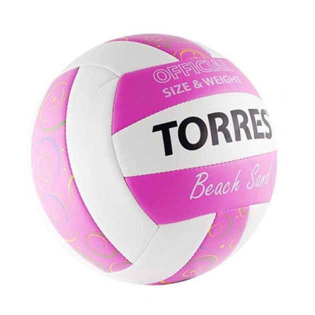 Мяч волейбольный TORRES Beach Sand Pink V30085B