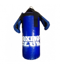 Набор боксерский RealSport мешок 45 см, перчатки тренировочные ЮНИОР...