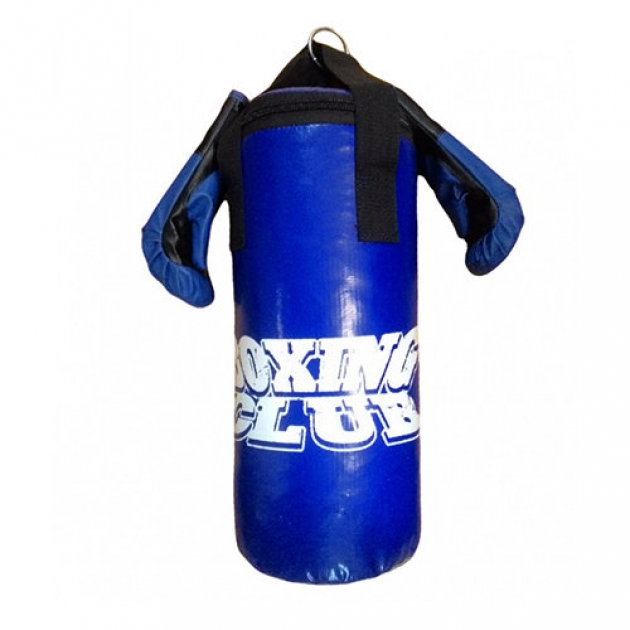 Набор боксерский RealSport мешок 45 см, перчатки тренировочные ЮНИОР