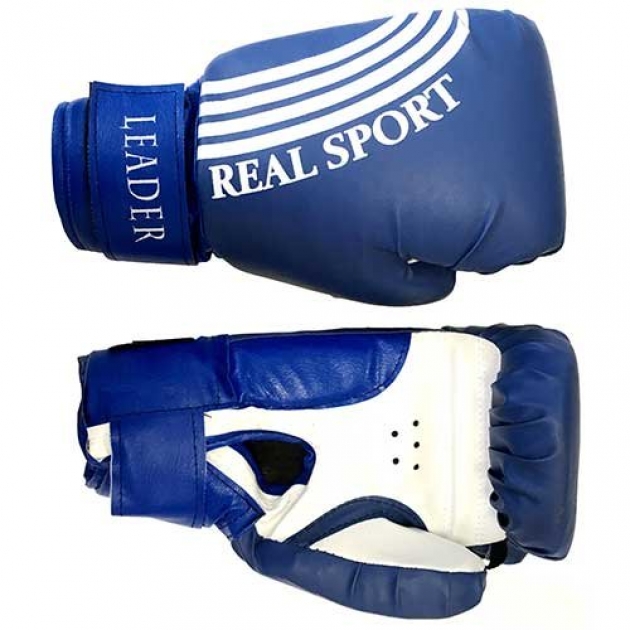 Перчатки боксерские RealSport LEADER 8 унций 28265826